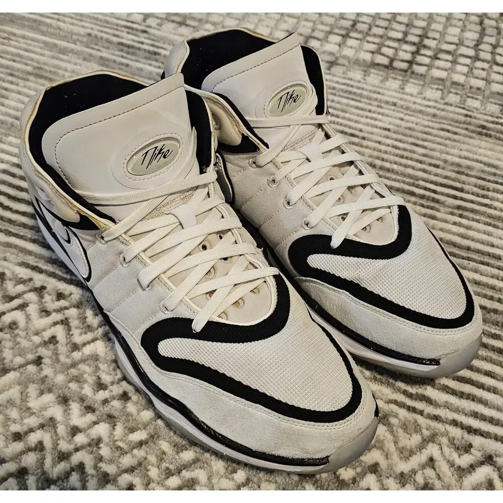 Nike Air Zoom GT Hustle 2 White Black Men's Size 14 Basketball Shoes DJ9405
